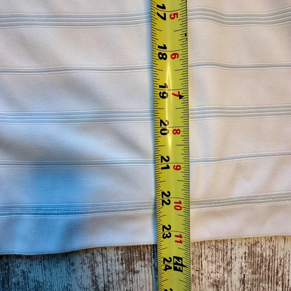 Nike Golf Size Small 4 6 Fit Dry Dri sleeveless Polo Tank Tennis White Blue - Picture 12 of 16